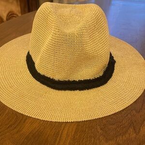 Stylish Tan Fedora with Black Band